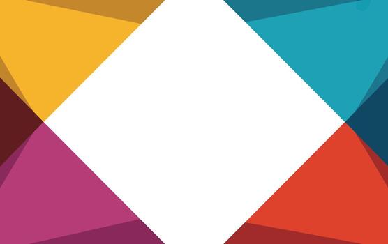 Colorful geometric shapes create an abstract background vector