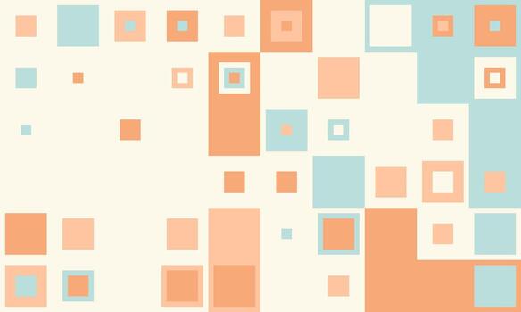 Abstract pastel square pattern background. Perfect for modern presentations, websites, or social media. Evokes feelings of calm, order, and creativity. vector