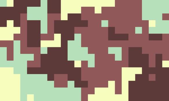 Abstract pixel art background. Earthy tones blend in a dynamic, modern design perfect for website banners, social media, or tech presentations. vector