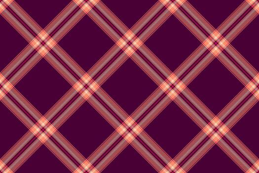 Elegant diagonal plaid pattern in rich burgundy and coral tones. Perfect for textile design, website backgrounds, or autumnal themed projects. This seamless texture evokes warmth and sophistication. vector
