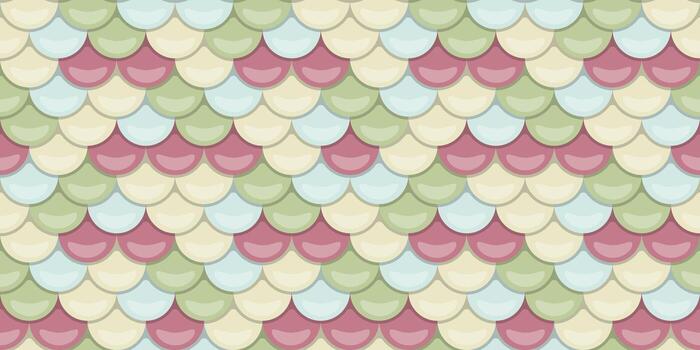 Pastelcolored scale pattern, perfect for whimsical backgrounds, invitations, or textile designs. Evokes feelings of serenity and gentle charm. vector