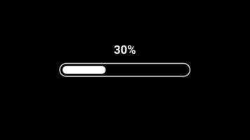 Abstract loading bar concept. Simple loading bar animation video