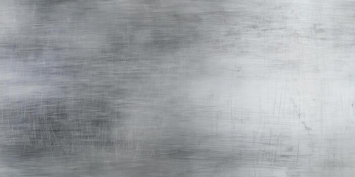 This image captures the intricate details and textures of a scratched metal surface. photo