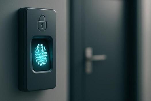 Advanced Biometric Fingerprint Scanner for Secure Door Access in Modern Security Systems photo