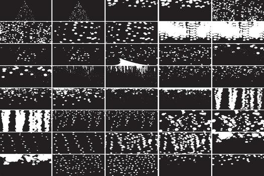 Abstract Bokeh Light Patterns and Drip Effects . High Contrast Black and White Backgrounds vector