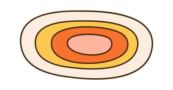 maravilloso redondeado elemento vector