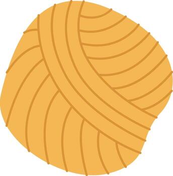 Ball Of Thread Flat Illustration vector