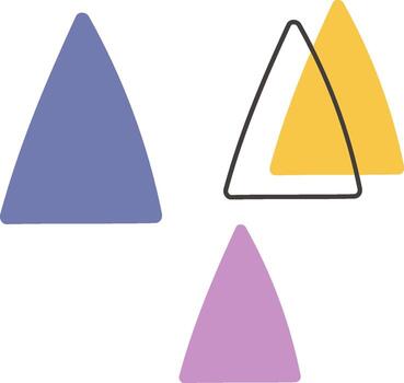 Abstract Triangles Design vector