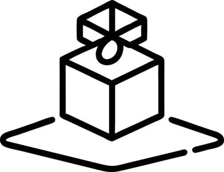 resumen cubo en plataforma , minimalista geométrico forma diseño elemento vector