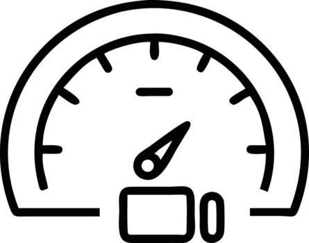 velocímetro línea Arte tablero calibre para vehículo velocidad medición indicador vector