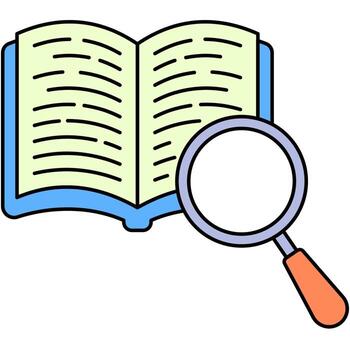 glosario botón icono vector