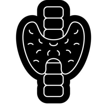 Thyroid Function Icon vector