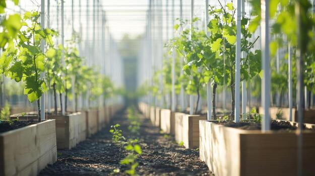 Grapevines in a Row photo