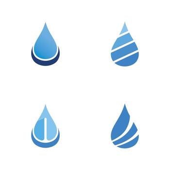 Minimal Water Wave Symbol with Dynamic Shape in Simple Logo Form vector