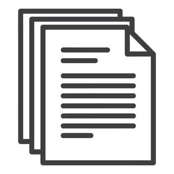 art of a simple black chain link icon representing connection and the internet, isolated on a white background vector