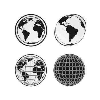 art of a collection of six smartphone icons indicating incoming calls and notifications with sound waves vector