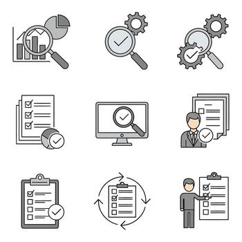 art of a split image showing a black outline lightbulb on a white background and a yellow lightbulb on a black background vector