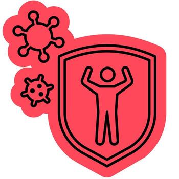 Immune System Structure Icon vector