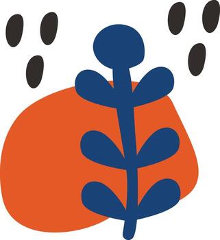 Abstract Matisse Pattern on White Background. vector