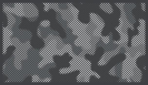 Grey Halftone CAmo Pattern vector
