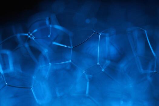 azul burbujas, agua estructura, macro ver foto