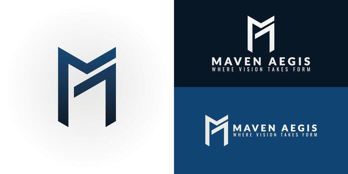 Dynamic MA emblem designed for technology and software companies. Its bold, abstract lines represent cutting-edge innovation, digital efficiency, and visionary tech solutions. vector