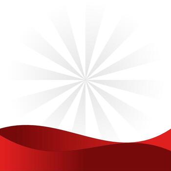 wavy red and frame background with copy space for text. indonesia national day, suitable for banner and social media post vector