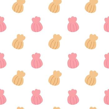 plano sin costura modelo con cáscara vector