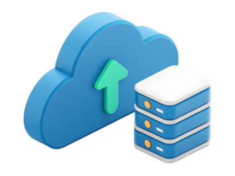 nuvem armazenamento com dados servidor ilustração. png