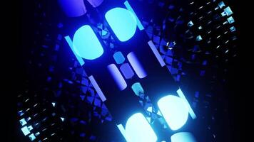 blå partikel perfekt vj slinga av de fest utjämnare för bakgrund video