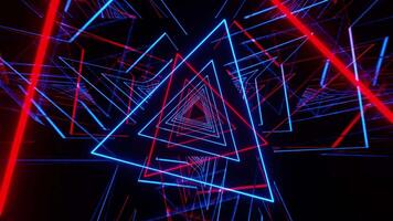 azul y rojo triangulos club espectáculo vj lazo video