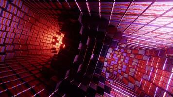 flerfärgad brusade roterad tunnel bakgrund vj slinga video