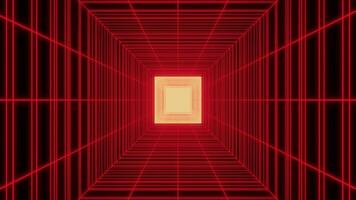 röd neon Spindel netto tunnel vj slinga bakgrund video