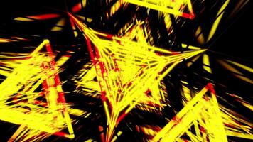 nyaste triangel brand vj slinga animering bakgrund video