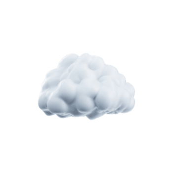 3d do uma nuvem. simboliza nuvem Informática e dados armazenamento isolado em transparente fundo png