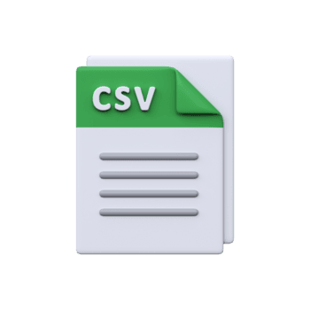 csv file, formato, 3d icona. basato sul testo foglio elettronico file per memorizzazione tabulare dati, i valori, e Banca dati esportazioni. png