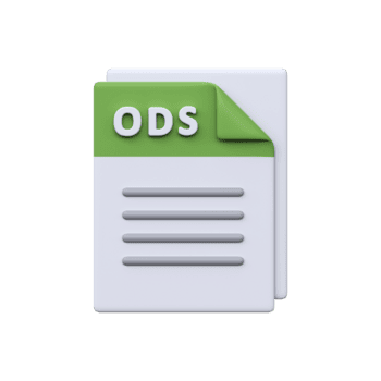 ods Datei, Format, 3d Symbol. Kalkulationstabelle Format zum Berechnungen, Daten Tische, und offenes Dokument Büro Anwendungen. png