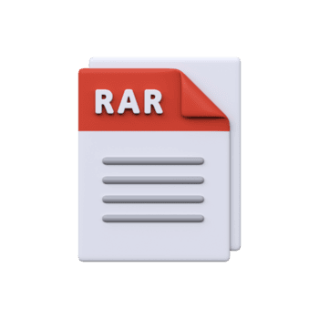 rar Datei, Format, 3d Symbol. komprimiert Archiv zum Bündelung Dateien, reduzieren Größe, und Daten Verpackung. png