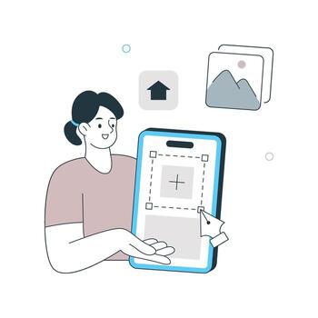 UI Designer Illustration. EPS 10 File vector