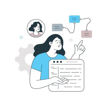 Software Architect Illustration. EPS 10 File vector