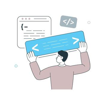 descifrador ilustración. eps 10 archivo vector