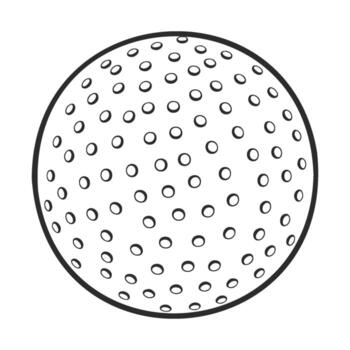 Monochrome abstract sphere with perforated circular patterns vector