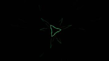 Green and Pink Strobe Light Effect in Abstract Tunnel Background VJ Loop in 4K video