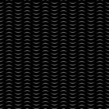 Grey on black waves abstract seamless background pattern vector