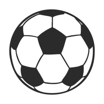 Classic black and white soccer ball with hexagonal and pentagonal patterns vector