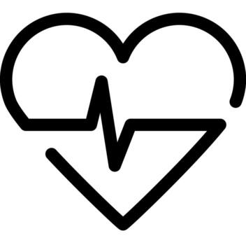 Pulse Tracker solid icon vector