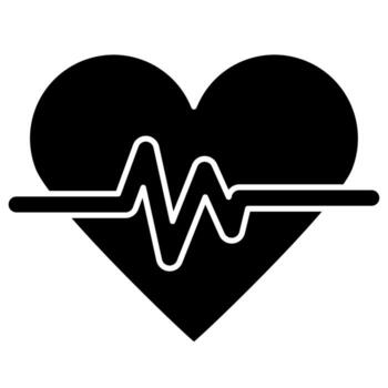 Beating Heart solid style vector
