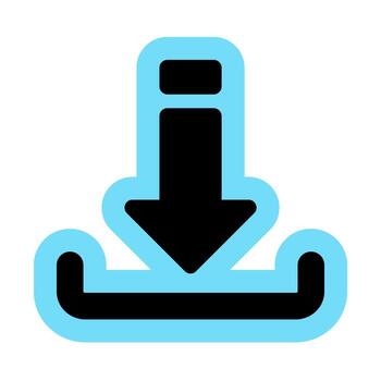 save file solid color icon vector