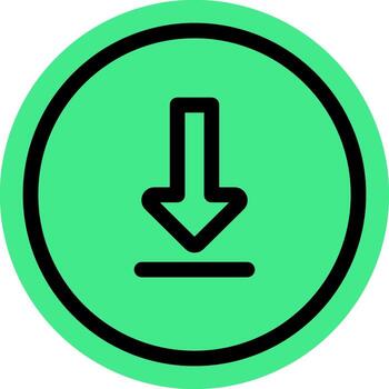 Save File outline color icon vector