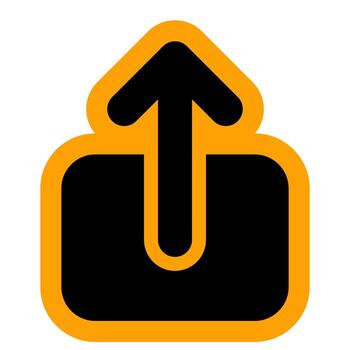 Web Upload Icon vector